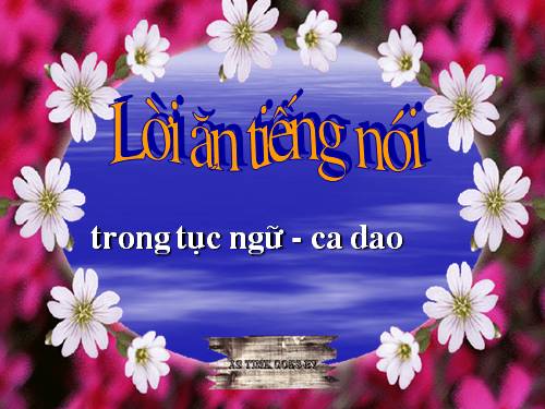 Lời ăn tiếng nói dân gian