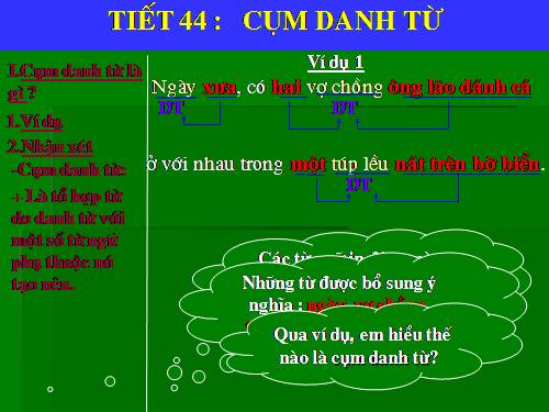 Bài 11. Cụm danh từ