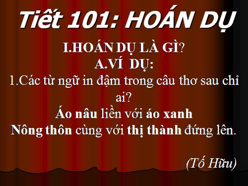 Bài 24. Hoán dụ