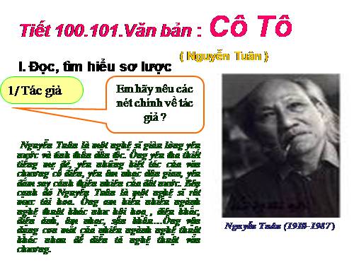Bài 25. Cô Tô