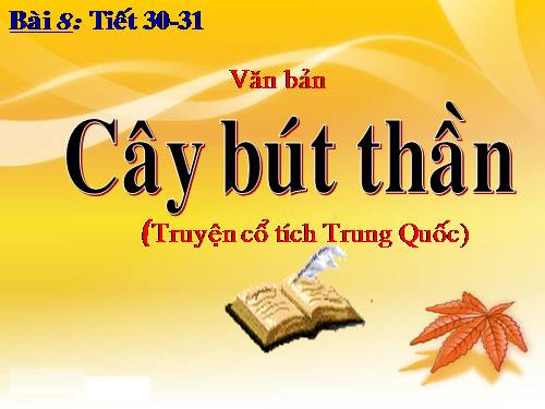 Bài 8. Cây bút thần