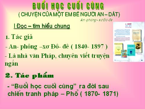 Bài 22. Buổi học cuối cùng