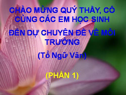 Chuyên đề môi trường Phần 1