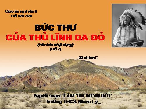 Bài 30. Bức thư của thủ lĩnh da đỏ