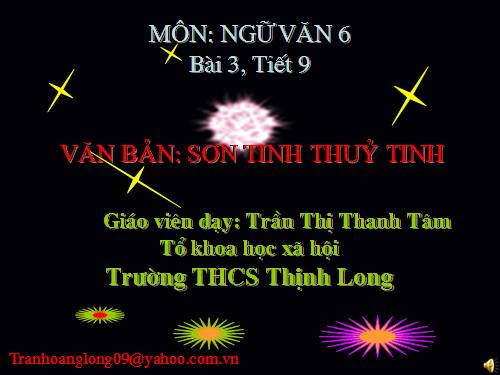 Bài 3. Sơn Tinh, Thuỷ Tinh