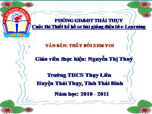 Bài 10. Thầy bói xem voi