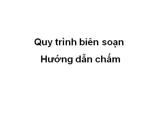 quy trinh bien soan de kiem tra