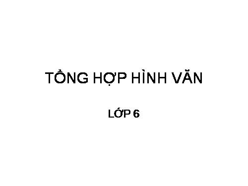 TỔNG HỢP HÌNH NGỮ VĂN 6