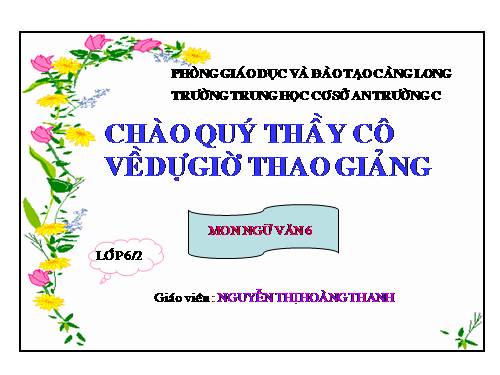 Bài 26. Câu trần thuật đơn