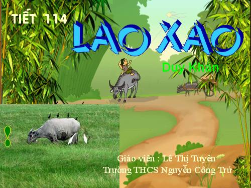 Bài 27. Lao xao