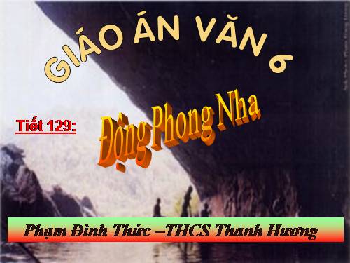 Bài 31. Động Phong Nha