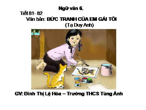 Bài 20. Bức tranh của em gái tôi