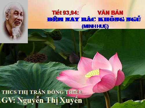 Bài 23. Đêm nay Bác không ngủ