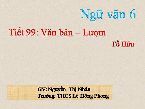 Bài 24. Lượm