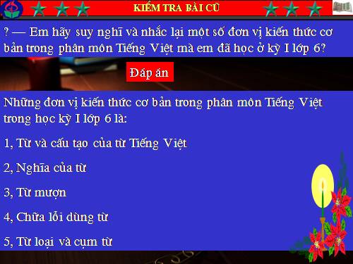 Bài 17. Ôn tập Tiếng Việt