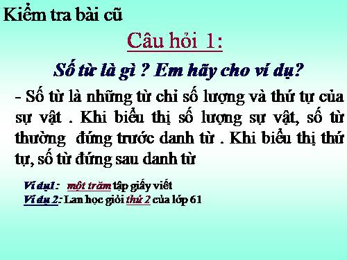 Bài 13. Chỉ từ