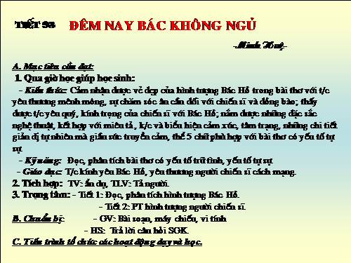Bài 23. Đêm nay Bác không ngủ