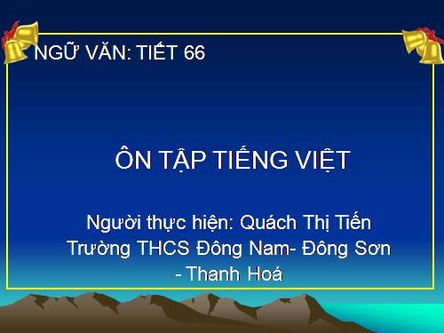 Bài 17. Ôn tập Tiếng Việt