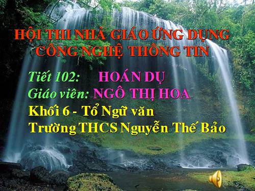 Bài 24. Hoán dụ