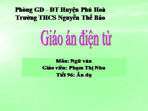 Bài 23. Ẩn dụ