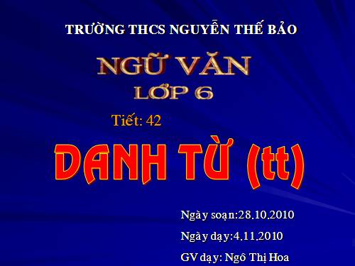 Bài 10. Danh từ (tiếp theo)