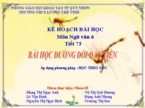 Bài 18. Bài học đường đời đầu tiên