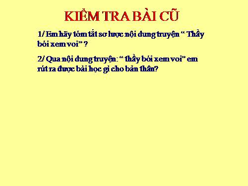 Bài 11. Chân, Tay, Tai, Mắt, Miệng