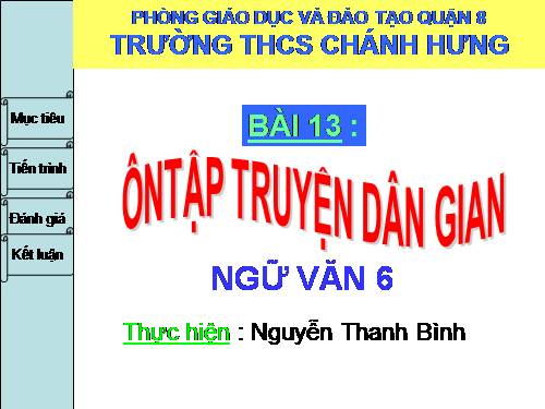 Bài 13. Ôn tập truyện dân gian