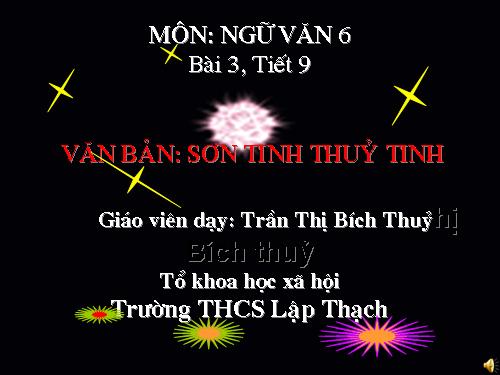 Bài 3. Sơn Tinh, Thuỷ Tinh