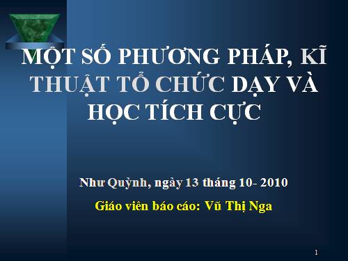 CDe PP,KT DHoc tichcuc-Nga