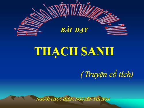 Bài 6. Thạch Sanh