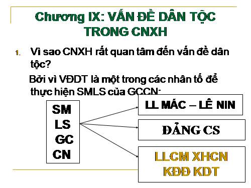 Chủ nghĩa xã hội khoa học 11