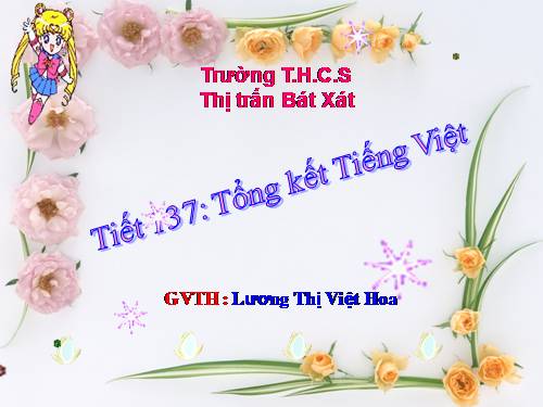 Bài 34. Tổng kết phần Tiếng Việt