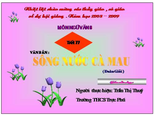 Bài 19. Sông nước Cà Mau