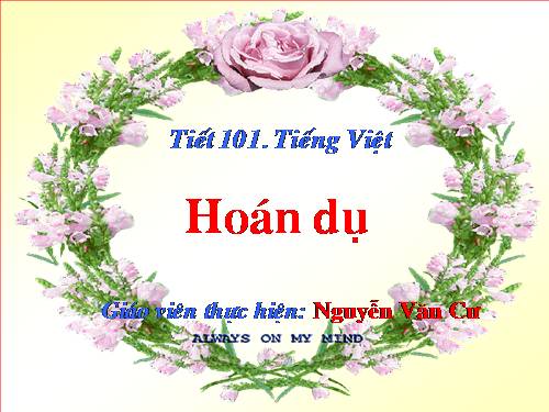 Bài 24. Hoán dụ