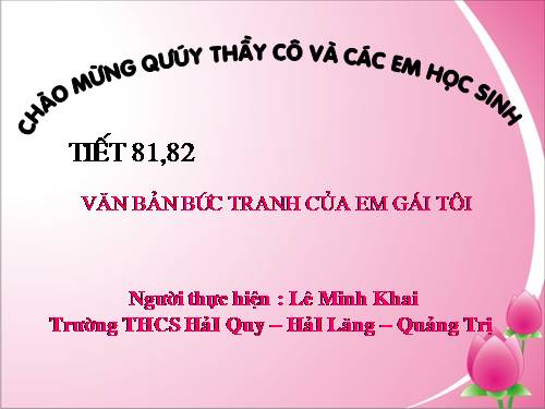 Bài 20. Bức tranh của em gái tôi