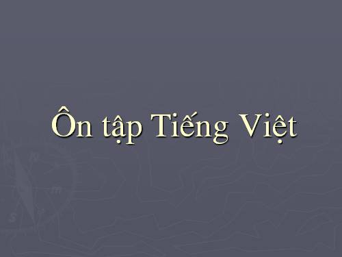 Bài 17. Ôn tập Tiếng Việt