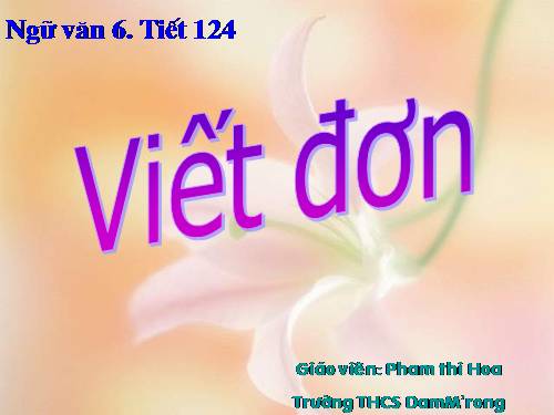 Bài 29. Viết đơn