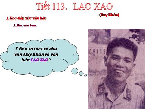 Bài 27. Lao xao