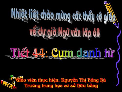 Bài 11. Cụm danh từ