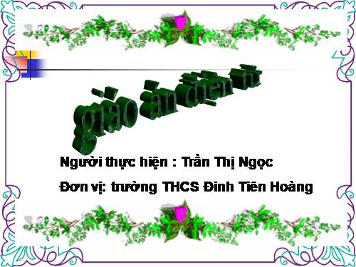 Bài 18. Bài học đường đời đầu tiên