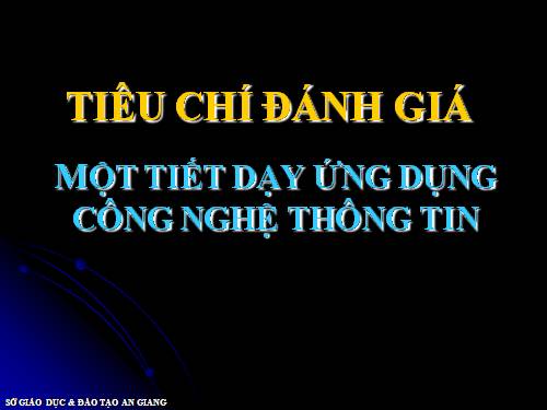 tieu chi danh gia tiet day ung dung CNTT