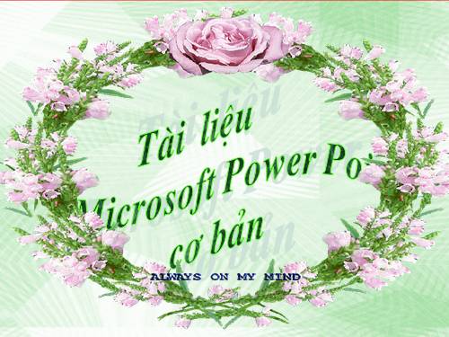 Trình chiếu Powerpoint