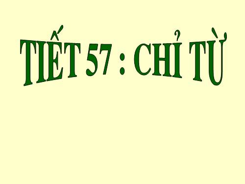 Bài 13. Chỉ từ