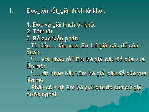 Bài 7. Em bé thông minh