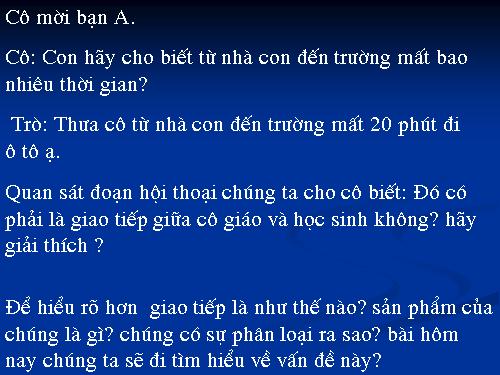 Bài 1. Giao tiếp, văn bản và phương thức biểu đạt