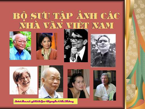 Bộ sưu tập ảnh các nhà văn Việt Nam