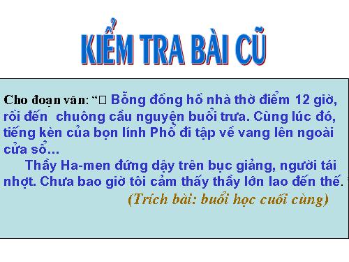 Bài 23. Đêm nay Bác không ngủ