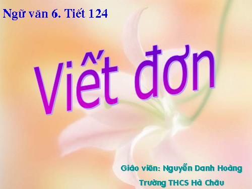 Bài 29. Viết đơn