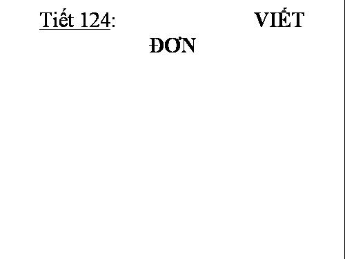 Bài 29. Viết đơn